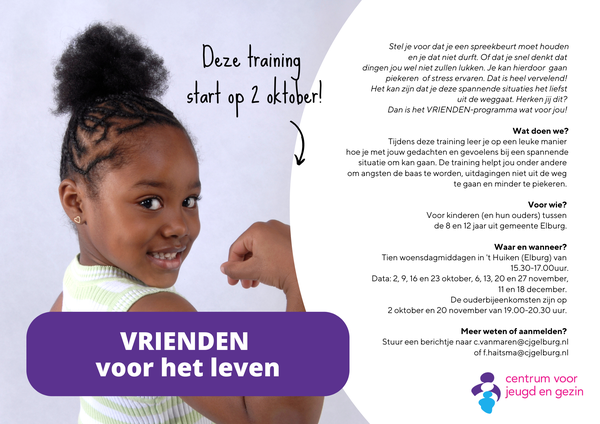 Flyer vrienden-training najaar 2024